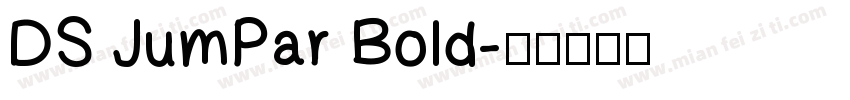 DS JumPar Bold字体转换
